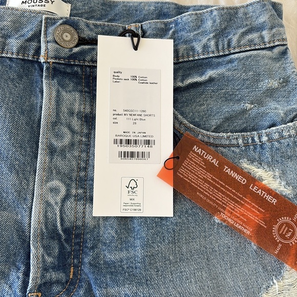 NWT MOUSSY NEWFANE SHORTS - Picture 3 of 7